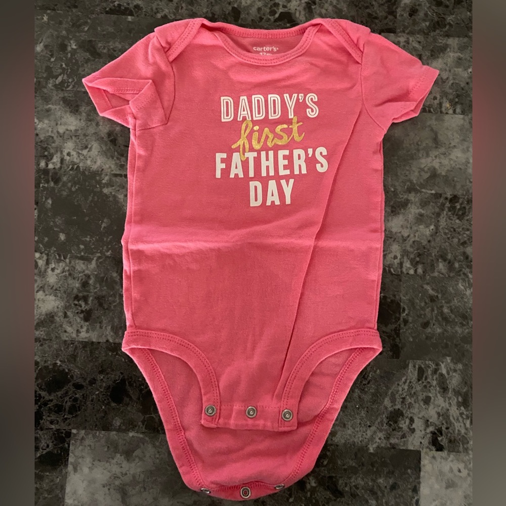 1st Fathers Day onesie